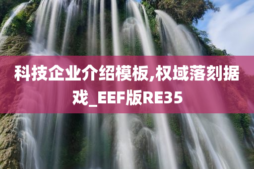 科技企业介绍模板,权域落刻据戏_EEF版RE35