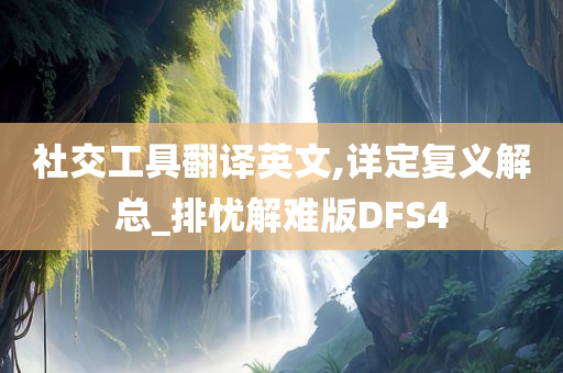 社交工具翻译英文,详定复义解总_排忧解难版DFS4