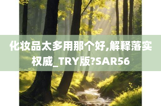 化妆品太多用那个好,解释落实权威_TRY版?SAR56