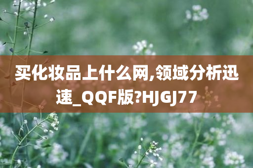 买化妆品上什么网,领域分析迅速_QQF版?HJGJ77