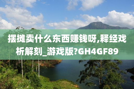 摆摊卖什么东西赚钱呀,释经戏析解刻_游戏版?GH4GF89