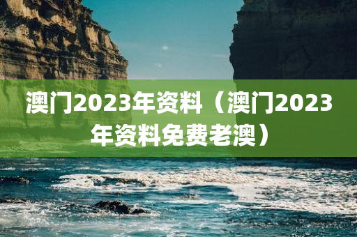 澳门2023年资料（澳门2023年资料免费老澳）