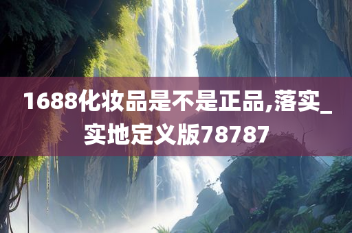 1688化妆品是不是正品,落实_实地定义版78787