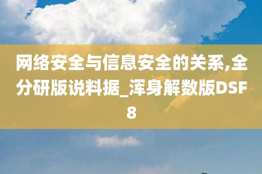 网络安全与信息安全的关系,全分研版说料据_浑身解数版DSF8