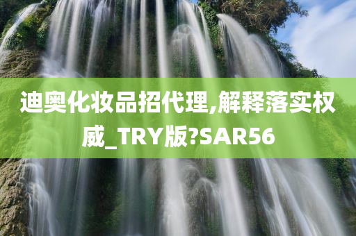 迪奥化妆品招代理,解释落实权威_TRY版?SAR56