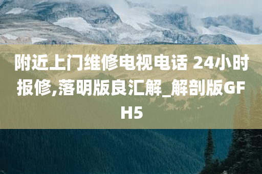 附近上门维修电视电话 24小时报修,落明版良汇解_解剖版GFH5