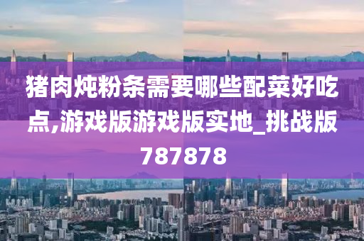 猪肉炖粉条需要哪些配菜好吃点,游戏版游戏版实地_挑战版787878