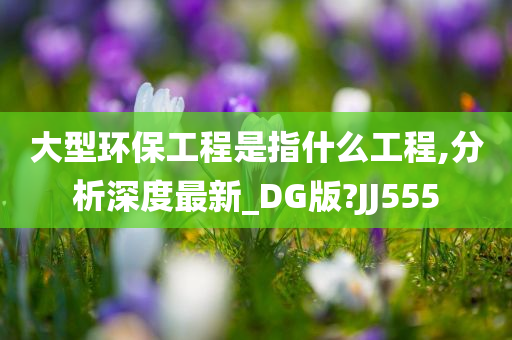 大型环保工程是指什么工程,分析深度最新_DG版?JJ555