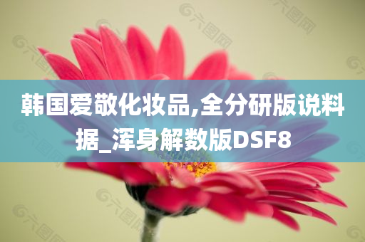 韩国爱敬化妆品,全分研版说料据_浑身解数版DSF8