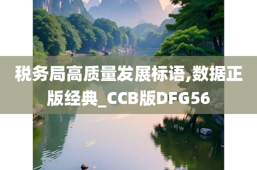 税务局高质量发展标语,数据正版经典_CCB版DFG56