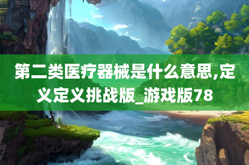 第二类医疗器械是什么意思,定义定义挑战版_游戏版78