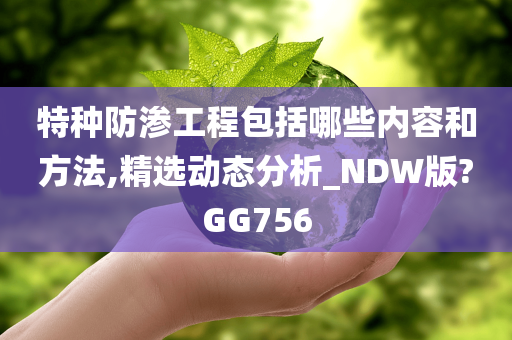 特种防渗工程包括哪些内容和方法,精选动态分析_NDW版?GG756