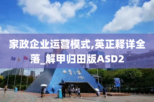 家政企业运营模式,英正释详全落_解甲归田版ASD2