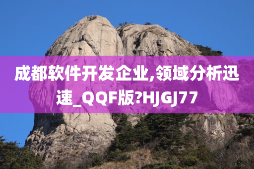 成都软件开发企业,领域分析迅速_QQF版?HJGJ77