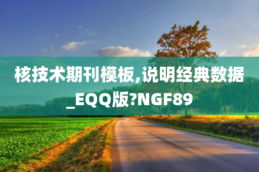 核技术期刊模板,说明经典数据_EQQ版?NGF89