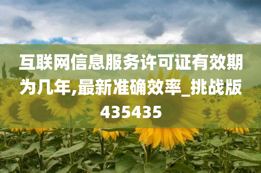 互联网信息服务许可证有效期为几年,最新准确效率_挑战版435435