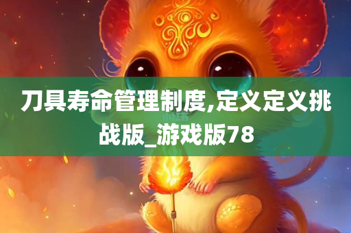 刀具寿命管理制度,定义定义挑战版_游戏版78