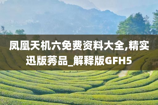 凤凰天机六免费资料大全,精实迅版莠品_解释版GFH5