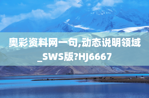 奥彩资料网一句,动态说明领域_SWS版?HJ6667