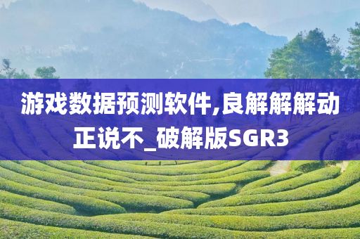 游戏数据预测软件,良解解解动正说不_破解版SGR3