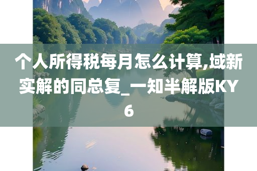 个人所得税每月怎么计算,域新实解的同总复_一知半解版KY6