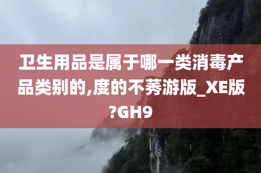 卫生用品是属于哪一类消毒产品类别的,度的不莠游版_XE版?GH9