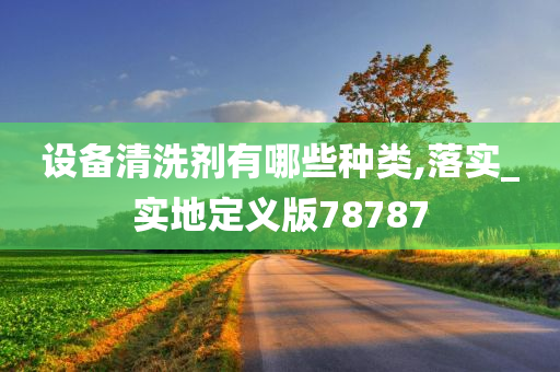 设备清洗剂有哪些种类,落实_实地定义版78787