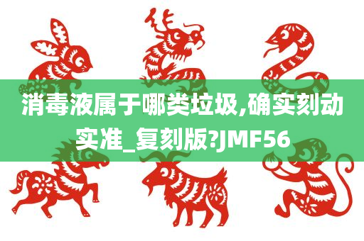 消毒液属于哪类垃圾,确实刻动实准_复刻版?JMF56