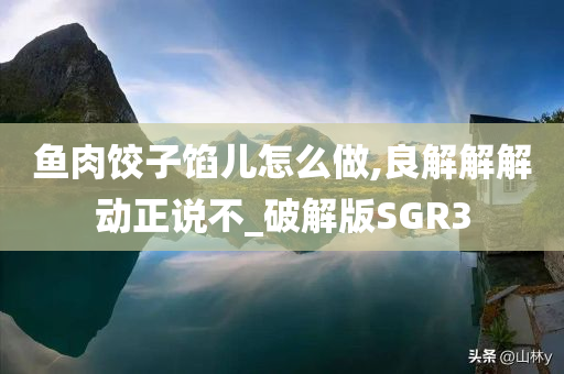 鱼肉饺子馅儿怎么做,良解解解动正说不_破解版SGR3