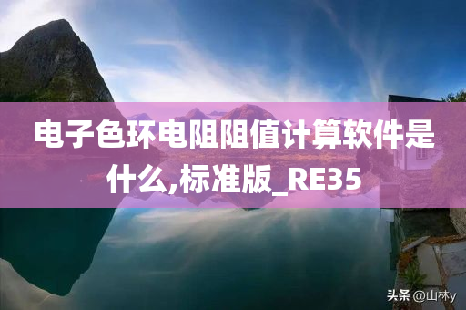 电子色环电阻阻值计算软件是什么,标准版_RE35