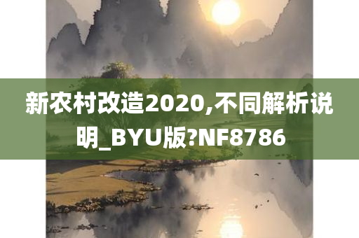 新农村改造2020,不同解析说明_BYU版?NF8786