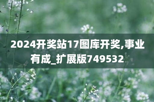 2024开奖站17图库开奖,事业有成_扩展版749532