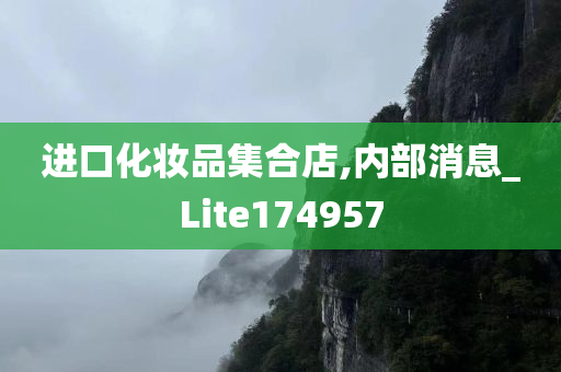 进口化妆品集合店,内部消息_Lite174957