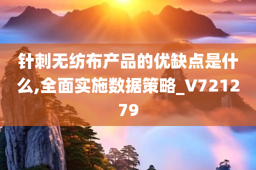 针刺无纺布产品的优缺点是什么,全面实施数据策略_V721279