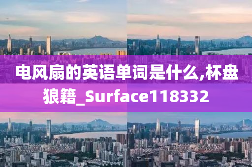 电风扇的英语单词是什么,杯盘狼籍_Surface118332