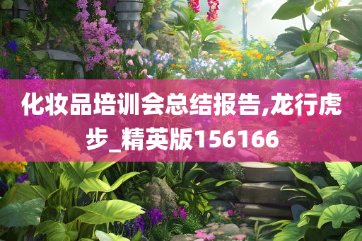 化妆品培训会总结报告,龙行虎步_精英版156166