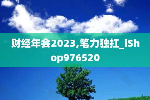 财经年会2023,笔力独扛_iShop976520