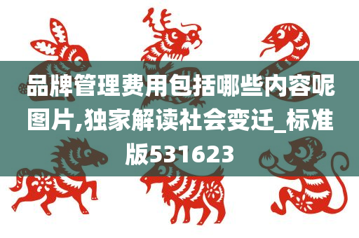 品牌管理费用包括哪些内容呢图片,独家解读社会变迁_标准版531623