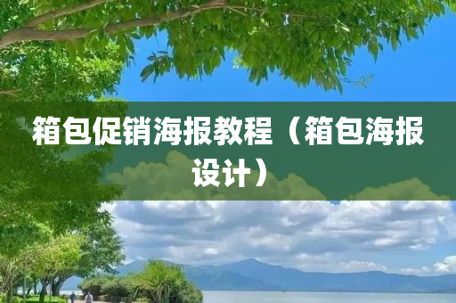 箱包促销海报教程（箱包海报设计）