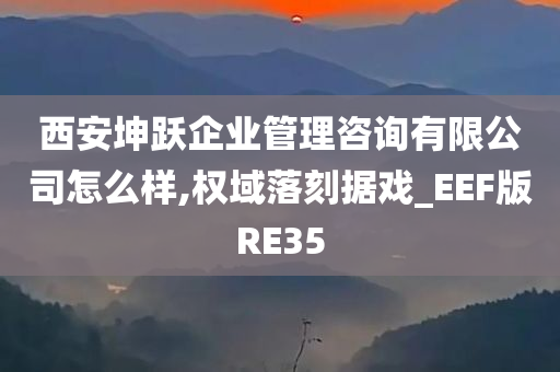 西安坤跃企业管理咨询有限公司怎么样,权域落刻据戏_EEF版RE35