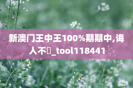 新澳门王中王100%期期中,诲人不惓_tool118441