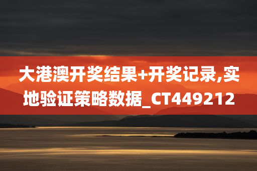 大港澳开奖结果+开奖记录,实地验证策略数据_CT449212