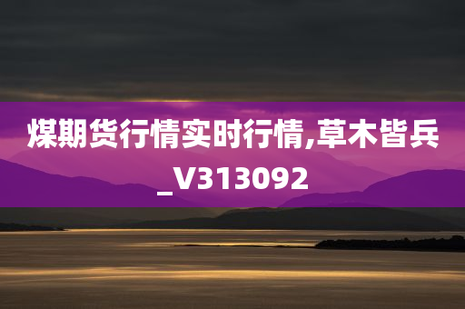 煤期货行情实时行情,草木皆兵_V313092