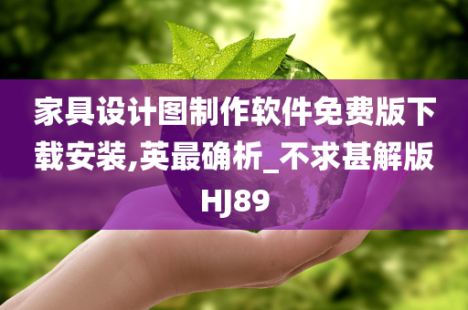 家具设计图制作软件免费版下载安装,英最确析_不求甚解版HJ89