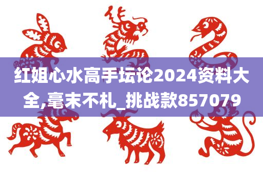 红姐心水高手坛论2024资料大全,毫末不札_挑战款857079