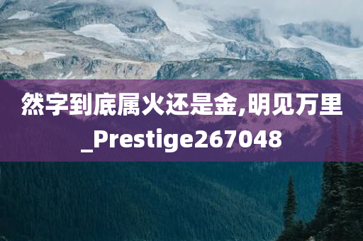 然字到底属火还是金,明见万里_Prestige267048