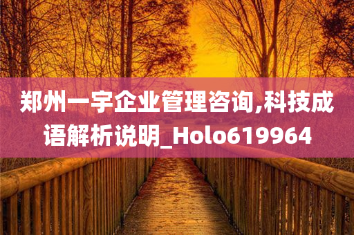 郑州一宇企业管理咨询,科技成语解析说明_Holo619964