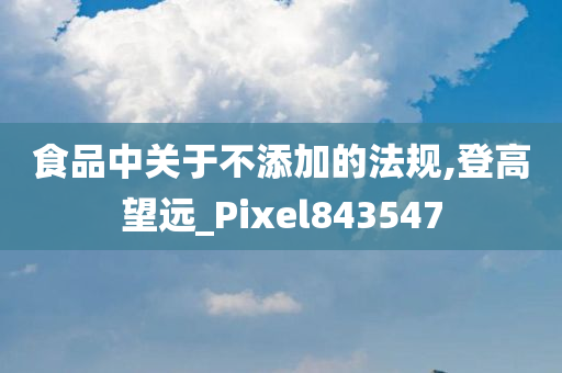 食品中关于不添加的法规,登高望远_Pixel843547