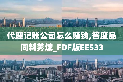 代理记账公司怎么赚钱,答度品同料莠域_FDF版EE533