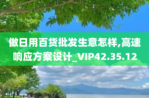 做日用百货批发生意怎样,高速响应方案设计_VIP42.35.12